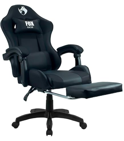 Cadeira Gamer Fox Racer Zerda Azul Com Apoio De Pe | Amazon.com.br