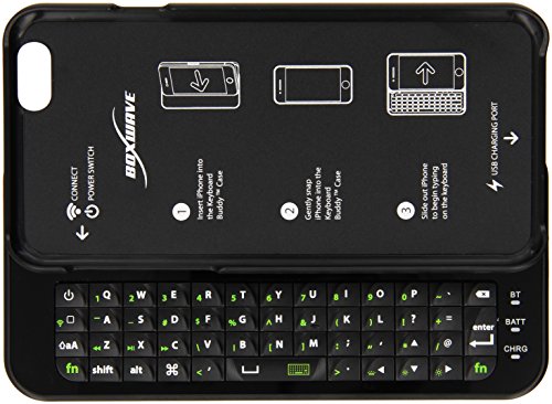 BoxWave  Keyboard Buddy iPhone 6 Case - Backlit Edition - Bluetooth Keyboard with Apple Commands and Backlit Keys (Jet Black)