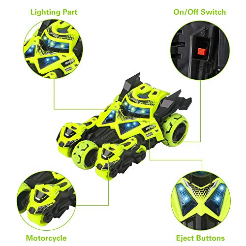 image for Vanskee 3 in 1 Pull Back Vehicles Pull Back Car Catapult Motorcycles T