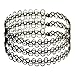 3 Pack Of Tattoo Stretch Choker Necklaces (Black)