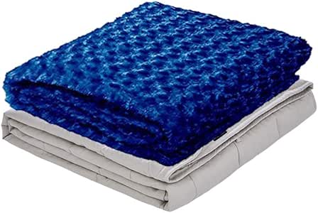 Amazon.com: ZonLi Weighted Blanket Fleece with Removable Chenille Duvet