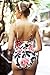 CUPSHE Women's Floral Printing One-Piece Swimsuit Beach Bathing Suit Medium
