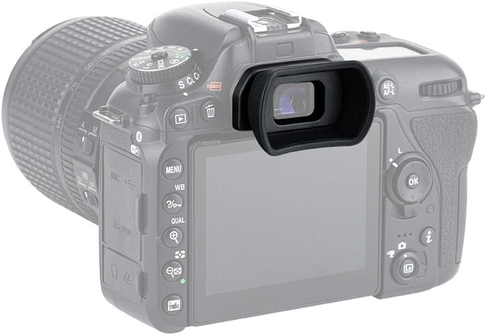 Extended-Type Soft Silicone Eyepiece for Nikon D7000 Series, D3000 Series, D5200 D5100 D5000, D750
