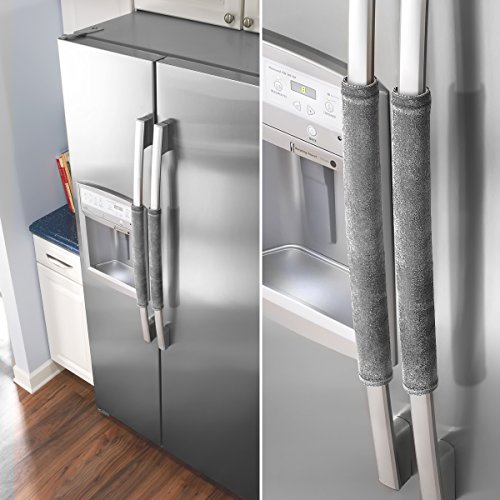 OUGAR8 Refrigerator Door Handle Covers,Keep Your Kitchen Appliance Clean from Smudges, Fingertips, Drips&Food Stains,Perfect for Dishwashers(12" L3.75 W,Gray) - Thumbnail 6