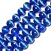 SHG Store 6mm Round Ocean Blue Cat Eye Beads Strand 15 Inch Jewelry Handmade DIY Beads