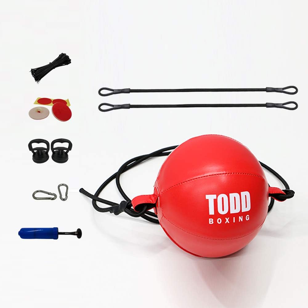 GOFORIT Durable Double End Bag - Train Strike & Reflex & Cardio Beginner Boxing MMA Speed Ball - Easy to Set up and Train Immediately Punching Bag : Sports & Outdoors