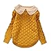 LOSORN ZPY Toddler Baby Girl Cable Knit Sweater Lovely Kid Pullover Sweatshirt Yellow 2-3T