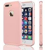 iPhone 7 Plus Case, Tekcoo™ [Tduke Series] iPhone 7 Plus (5.5 INCH) Case Shock Absorbing Hard Hybrid Defender Glossy Cover [Scratch Proof] Plastic Shell + TPU Rubber Inner [Rose Gold]