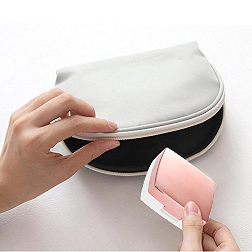 Contact Lens Box, Mini Simple Contact Lens Holder Eye Care Lenses Container Case Portable Mirror Tweezer Travel Kit Box (Pink) - Thumbnail 3