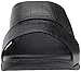 FitFlop Men's Bando Leather Croc Slide Sandal, Black, 10 M US