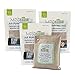 MOSO NATURAL Air Purifying Bag 3 Pack. Bamboo Charcoal Air Freshener, Deodorizer, Odor Eliminator, Odor Absorber for Cars and Closets. 200g Natural Color