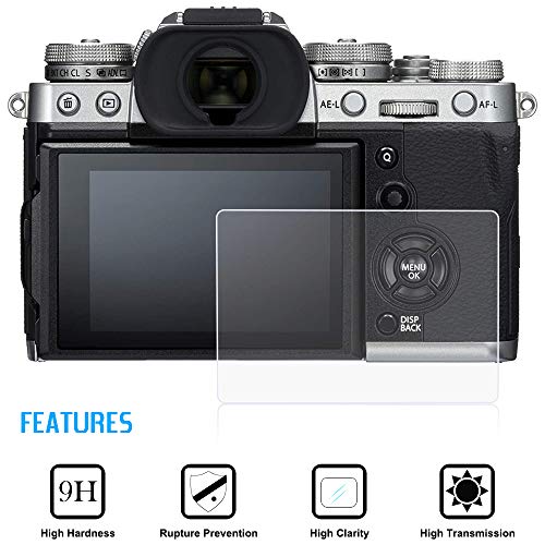 AFUNTA Films de Protection d'écran Compatible Fujifilm X-t3 Camera, 2 pcs Anti-Rayures en Verre trempé dureté de 9H Films de Protection pour DSLR Digital Camera - Image 3