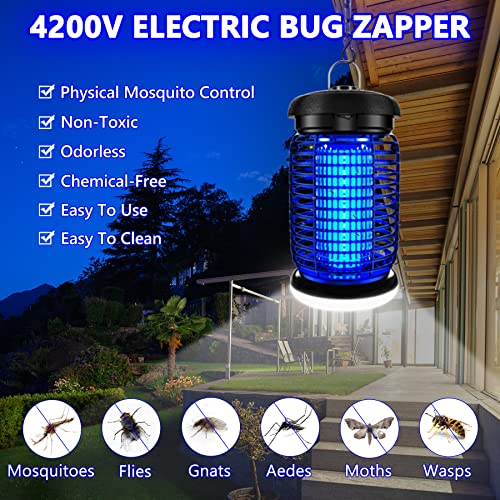Bug Zapper with LED Light, Mosquito Zapper Outdoor Electric, Fly Zapper