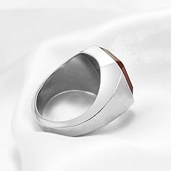 MYNENEY 14K Gold/Silver/Black Plated Square Signet