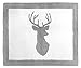 Sweet Jojo Designs Boys Accent Floor Rug Bedroom Decor for Grey and White Woodland Deer Kids Bedding Collection