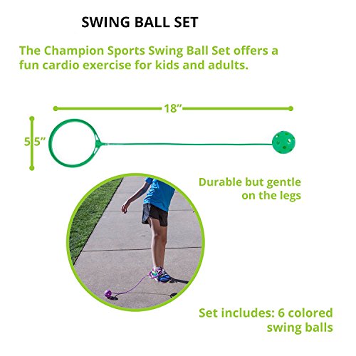 BingHang Jumping Toy Assorted Colors Swing Balls - Great Kids Fitness Game Skip ball for All age (4) - Thumbnail 4
