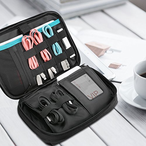 ProCase Electronic Organizer Travel Case, Universal Electronics Cable