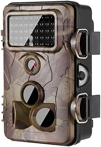 [2018 New] Trail Camera Game Camera 2.4" LCD 42pcs No Glow IR LEDs and 12MP 1080P HD Infrared Night Vision IP66 Waterproof,120°Angle,0.2s Trigger with Time Lapse