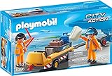 PLAYMOBIL® Aircraft Tug with Ground Crew Building Set