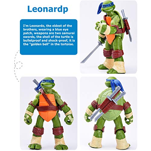 Venoo Teenage Mutant Ninja Turtles Action Figures Set of 4 Ninja