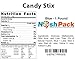 Nosh Pack Candy Stix Powder Straws - Blue (Maui Punch) 1 Lb Bag