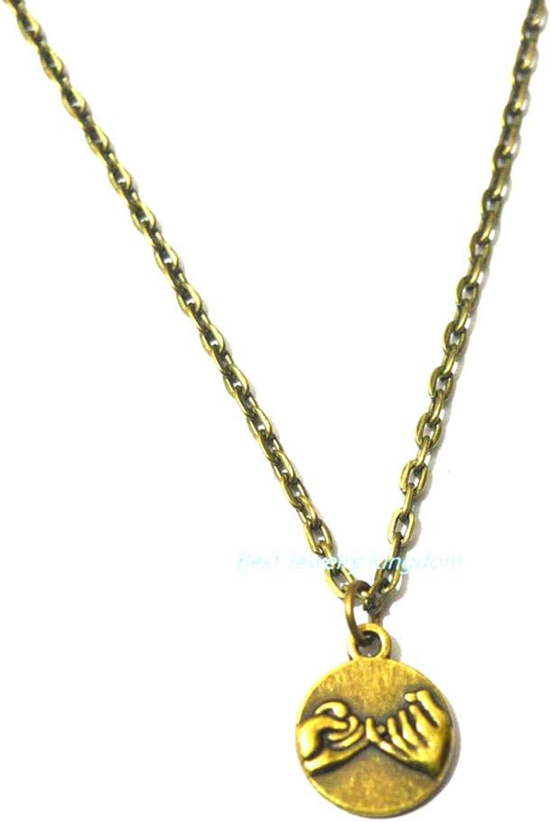 Sale Pinky Promise Necklace // Best Friends Necklace Best Gift Pendant Necklace,Simple Necklace, Everyday Jewelry,Charm Necklace