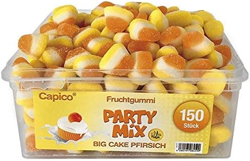 Capico Gummy Candy Halal Party Mix Big Cake Peaches (1 x 1,07 kg)