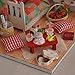 Flever Dollhouse Miniature DIY House Kit Creative Room with Furniture and Glass Cover for Romantic Artwork Gift(Fruit of Autumn)