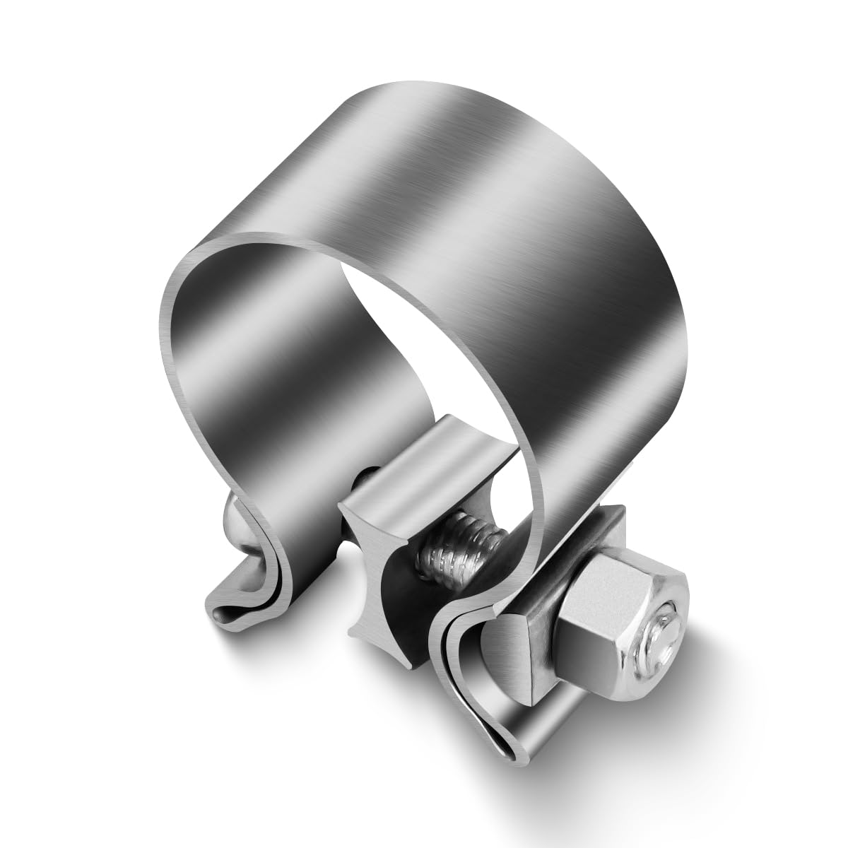 Photo 1 of SAQXK 1 3/4" 1.75" Band Exhaust Clamp for Pipes Exhaust Tips, Mufflers Exhaust Narrow Lap Butt Clamps Heavy Duty 304 Stainless Steel