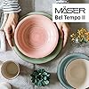 MASER-931875-Bel-Tempo-II-Plate-Set-for-6-People-in-Modern-Vintage-Look-18-Piece-Dinner-Service-Hand-Painted-Ceramic-Tableware-Service-Stoneware-Smoke-Blue MÄSER 931876 Bel Tempo II Plate Set for 6 People in Modern Vintage Look, 18-Piece Dinner Set, Hand-Painted Ceramic…