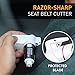 Stinger USB Emergency Escape Tool: Life-Saving Rescue Car Charger, Spring Loaded Window Breaker, Seat belt Cutter, Dual USB Ports Max. 2.4A (1x Black and 1x White Stinger)