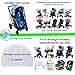 Stroller Rain Cover Baby Mosquito Net Universal Weather Shield Bug Net for Jogging Stroller Pushchair Buggy Pram Protect Baby from Rain Insect Wind Bug Snow Fly Shade Shield Netting Plastic