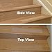 Steady Treads Clear Anti-Slip For Stair Steps - 24 x 4 inch Adhesive Grit Tape with Pressure Roller (15 Count)