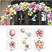 Bonayuanda 30pcs 5 In 1 Clear White Plastic Decorative Decor Balloon Arch Folder Convenient Clips Multiple Accessories (Balloon Clip only ,others not included)