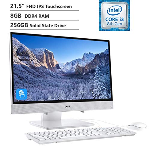 2019 Dell Inspiron 22 All-in-One AIO Desktop Computer 21.5″ FHD IPS Touch Display Intel Core i3-8145U, 8GB RAM, 256GB SSD, HDMI, Wireless-AC, Bluetooth, Wireless Keyboard&Mouse, Win10