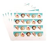 Seashells Postcard Stamp USPS Forever Stamps, Sheet of 20 - US Postage Card Stamps (5 Sheets of 20 Stamps)