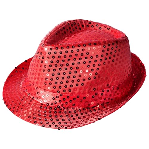 Adult Version Red Sequin Hat
