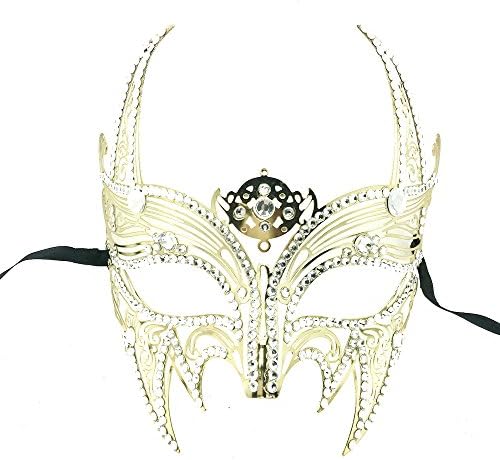 KBMasksNew Wolverine Men & Women Unisex Mask Laser Cut Venetian Halloween Masquerade Mask Costume Extravagant Inspire Design (GOLD)