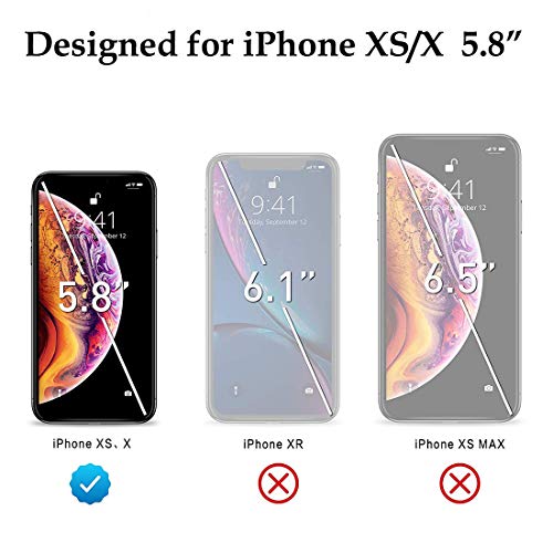 Sameriver iPhone 11 Pro/ iPhone Xs/X Privacy Screen Protector, [1-Pack] Full Coverage Anti-Spy Anti-Scratch Tempered Glass Film Shield for iPhone 11 Pro/ Xs/X 5.8 inches - Thumbnail 6