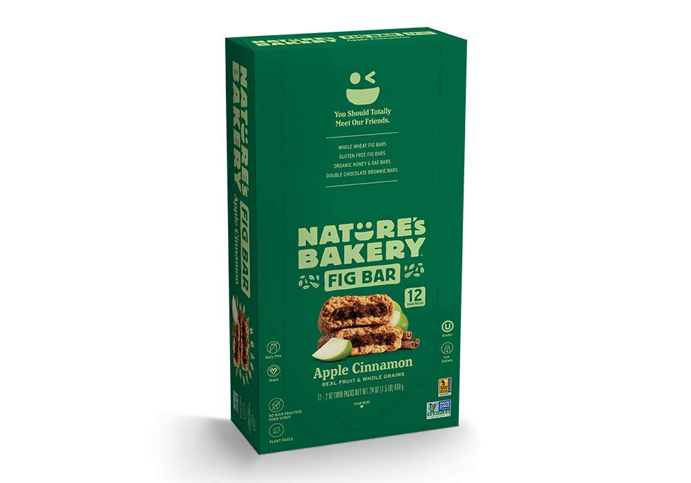 Photo 1 of * 6/21/26* Nature's Bakery Whole Wheat Fig Bar, Vegan + Non-GMO, Apple Cinnamon (12 Count)