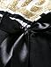 NNJXD Girl Shinny Stripe Baby Girl Sleeveless Printed Tutu Birthday Dress Size (80) 10-12 Months Gold&Black