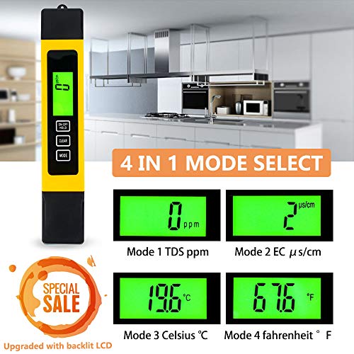 4 Professional+Temperature+Accurate+0+9990ppm+Aquariums