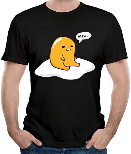 Man Cartoon Gudetama Lazy Yolk Meh Tee Shirt