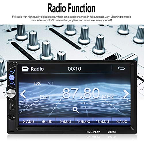 CarThree Double Din Car Stereo 7" Touch Mirror Link Auto Audio Player for subwoofer MP5 Player Autoradio Bluetooth Rear View Camera Tape Recorder