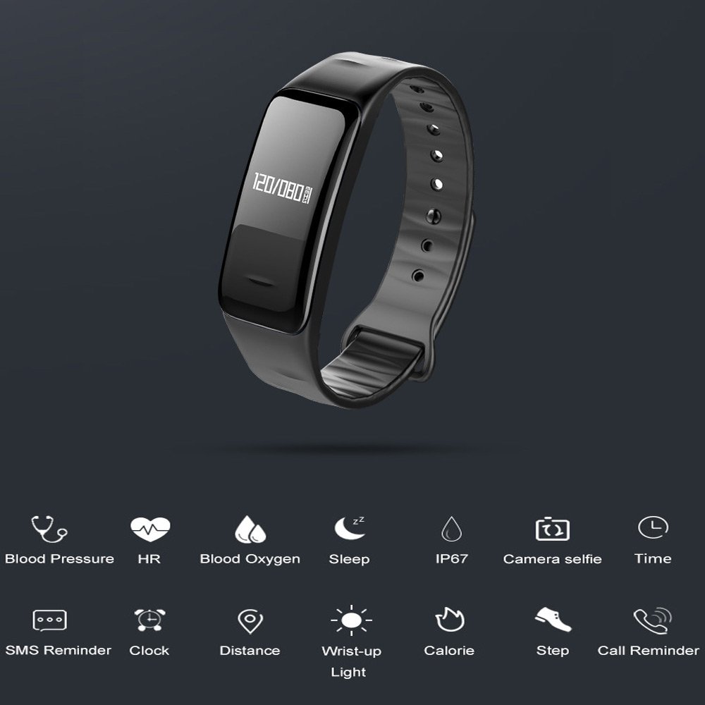 Fitness Tracker, Foretoo Smart Bracelet Activity Tracker Heart Rate Monitor Tracker Bluetooth Call Remind Smart Band Wireless Pedometer Sport Sleep Monitor For Android iOS Phone