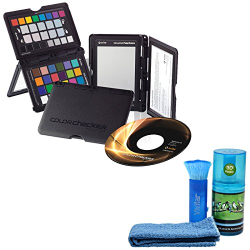 X-Rite Color/White Balance/Gray Card Checker Passport with Calibration & Capture Software with Cleaning Kit