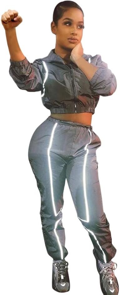 reflective tracksuit womens