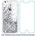 iPhone 6/6S/7/8 Case, Caka iPhone 6S Glitter Case [Tempered Glass Screen Protector] Bling Flowing Floating Luxury Glitter Sparkle TPU Bumper Liquid Case for iPhone 6/6S/7/8 (4.7