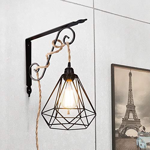 Pendant Light Kit with Switch Plug in Vintage Lamp Cord with Twisted