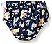 i play. Toddler Boys' Snap Reusable Absorbent Swim Diaper, Navy Whales